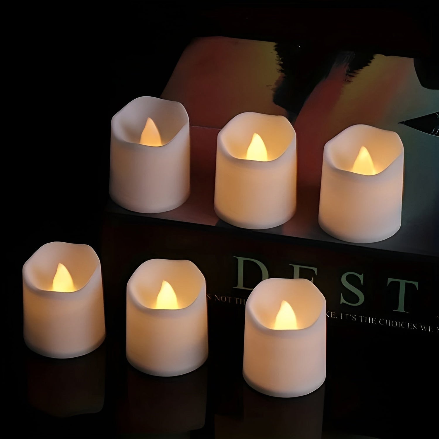 TwinkleLite Ljus - Flamsfria Flimrande Elektriska LED-Ljus