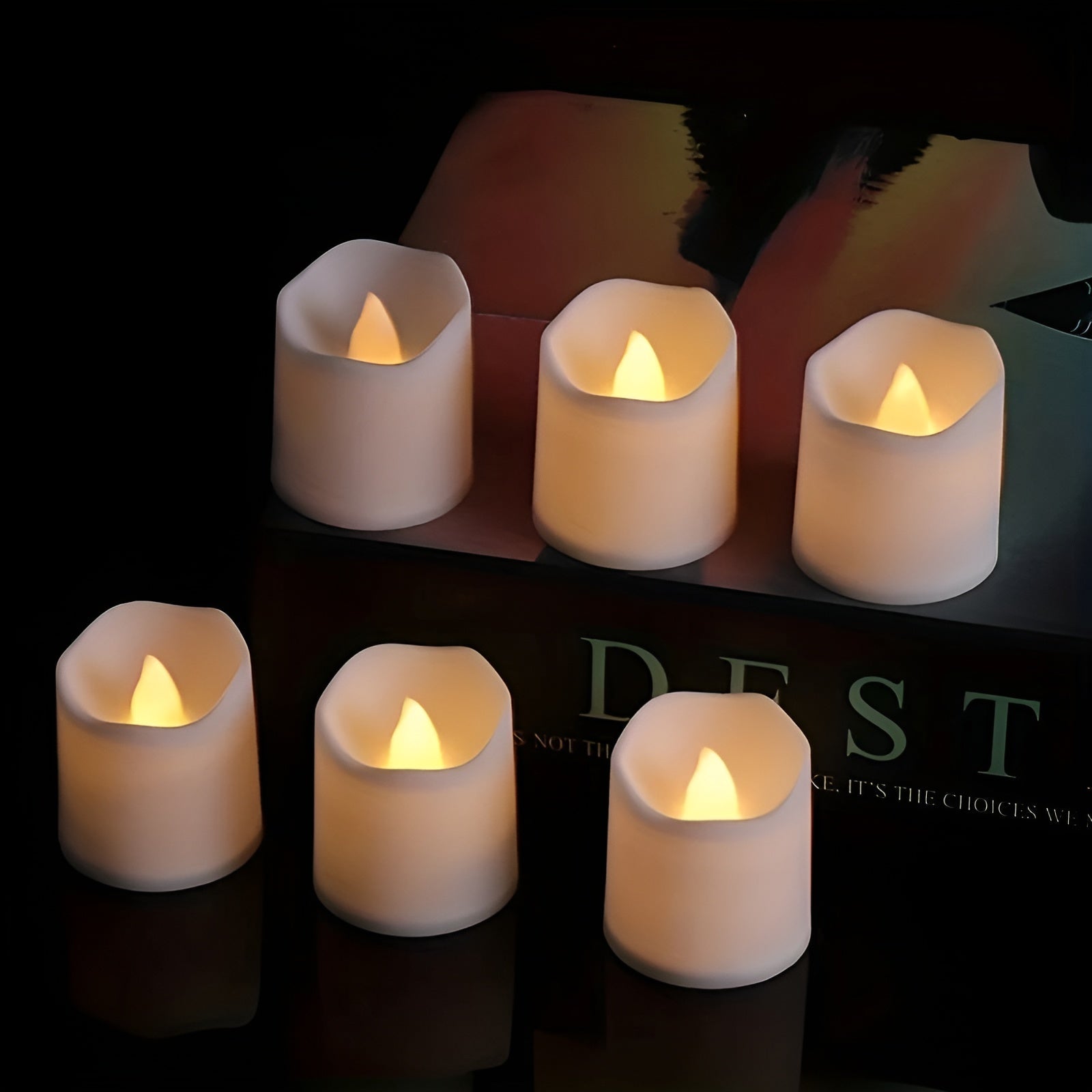 TwinkleLite Ljus - Flamsfria Flimrande Elektriska LED-Ljus