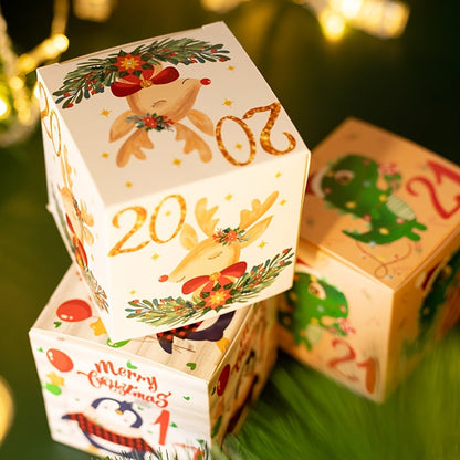 Presentlådor Jul Adventskalender Set