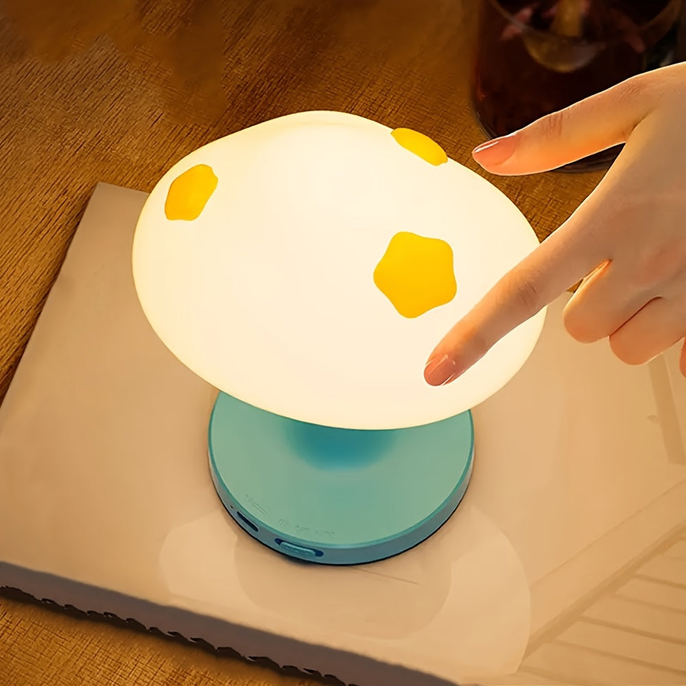 CozyCloud - USB Laddningsbar Silikon Bordslampa med Dimbart LED Ljus