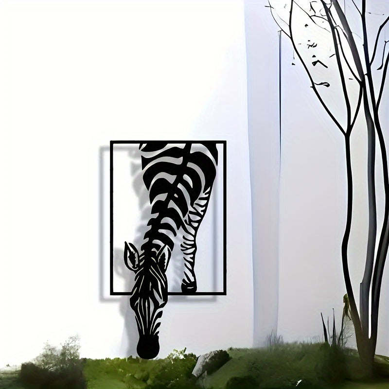 Zebra Silhouette Väggdekoration - Stilfull Elegans för Ditt Utrymme