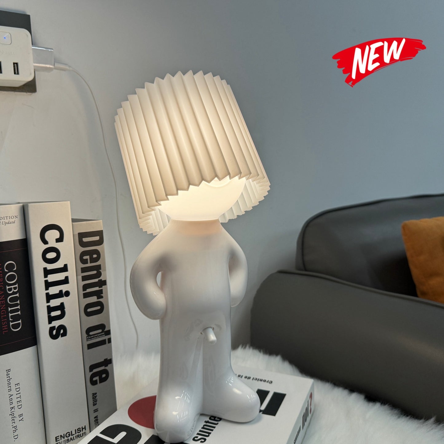 VerlegenLicht - USB-driven geometrisk bordslampa med färgglatt ljus