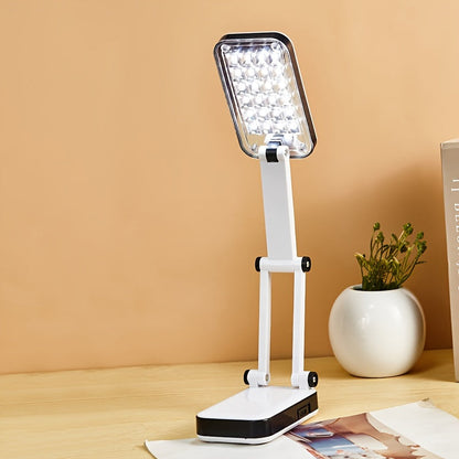 BrightFlex - Oogskyddande LED Bordslampa med Fällbar Svängarm, Batteri och USB Dubbel Matning