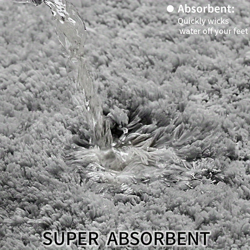 Premium Super Soft Badmatta - Absorberande, Halkfri och Bekväm för Badrummet