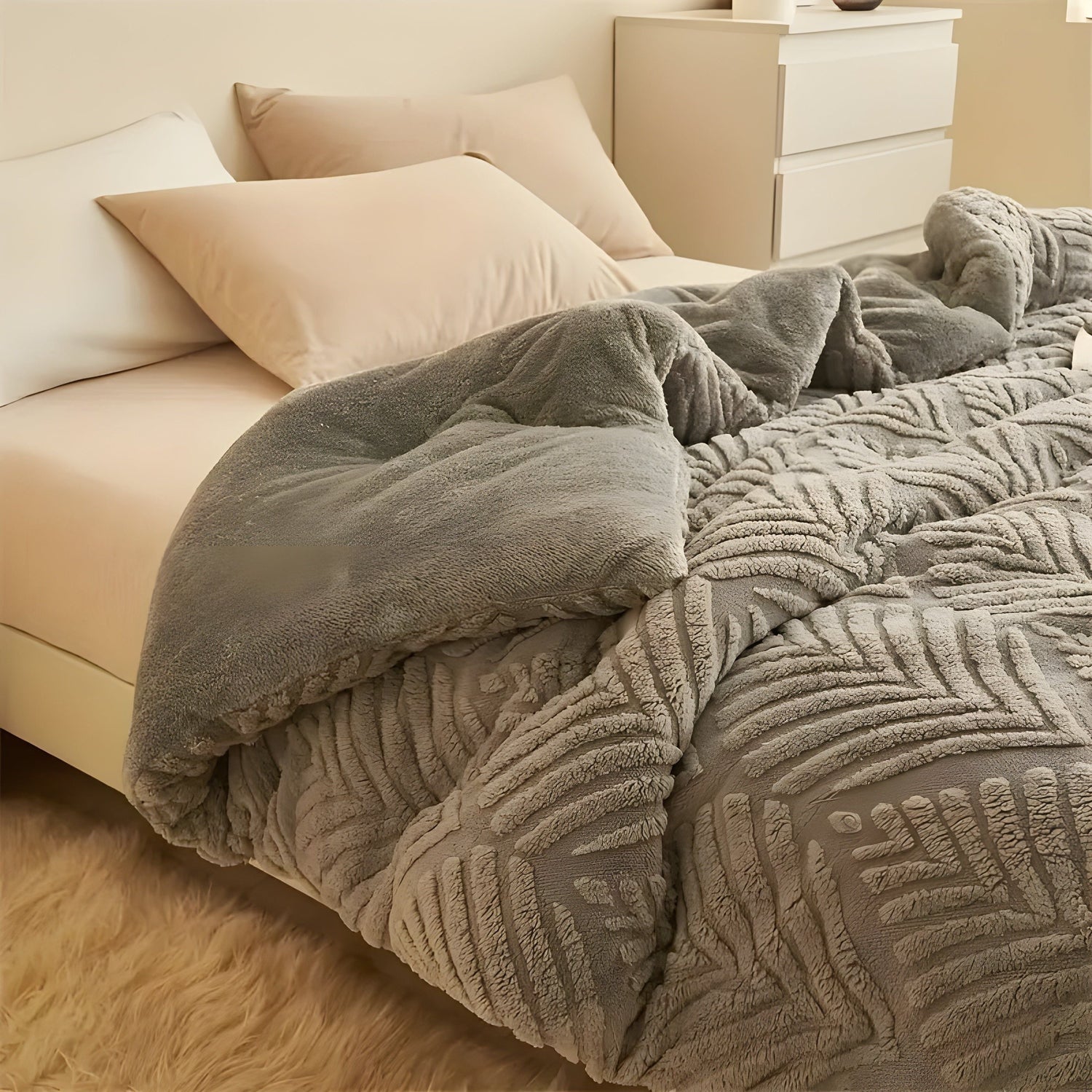MapleWarm Blanket - Mysig Taft Lönnlöv Vinterfilt