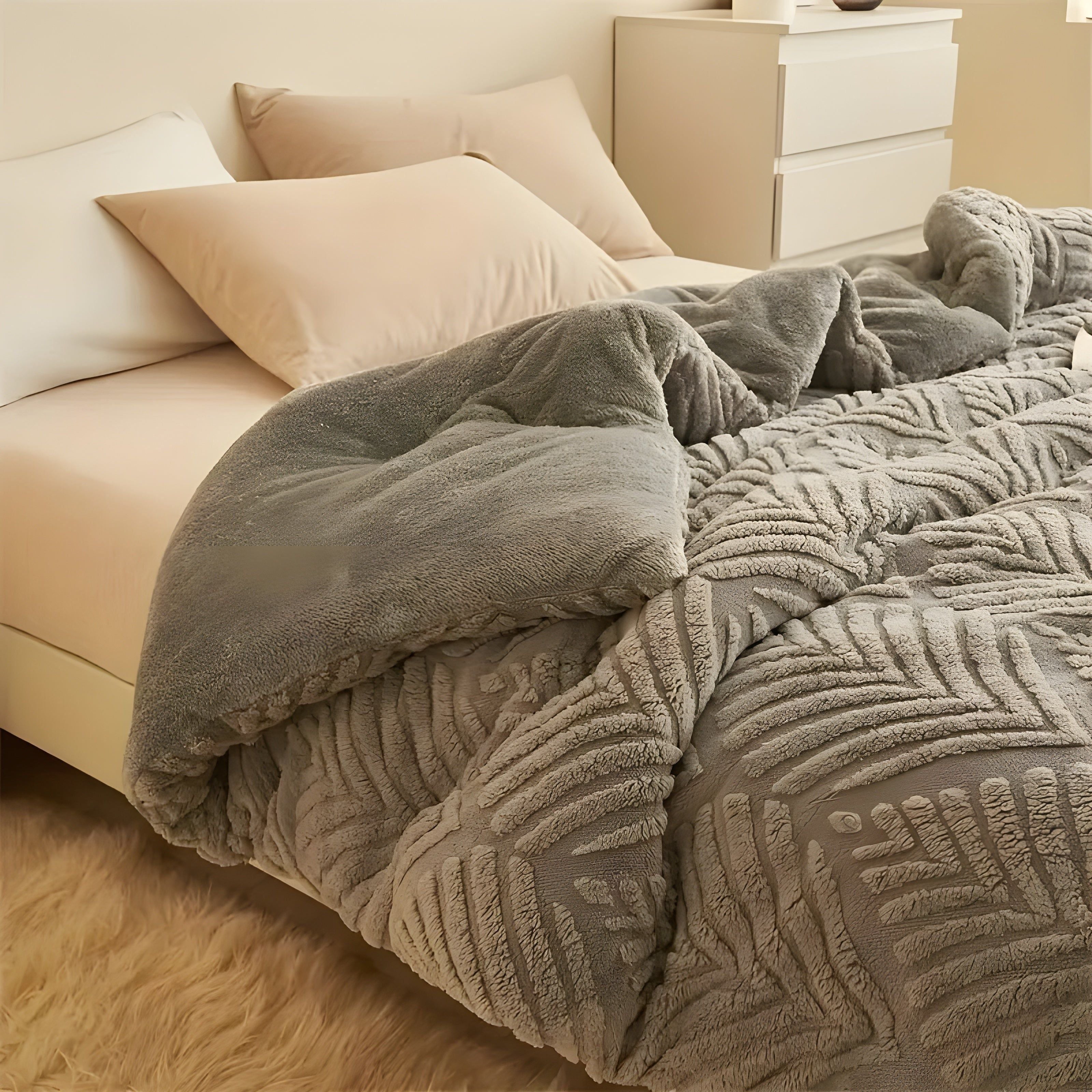 MapleWarm Blanket - Mysig Taft Lönnlöv Vinterfilt