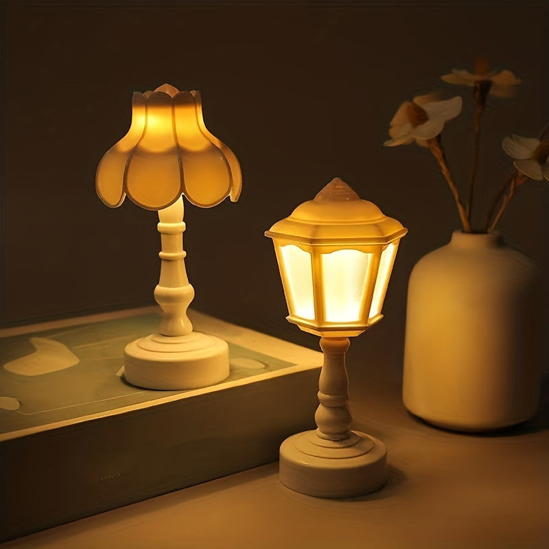 LumiDeco - Retro LED Mini Bordslampa Heminredning Nattlampa
