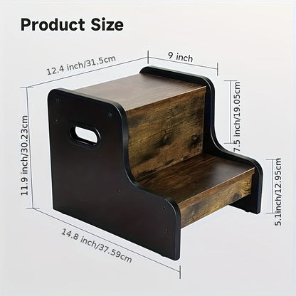 Rustik Trä Stapelbar Pall - För Bekvämlighet och Säkerhet