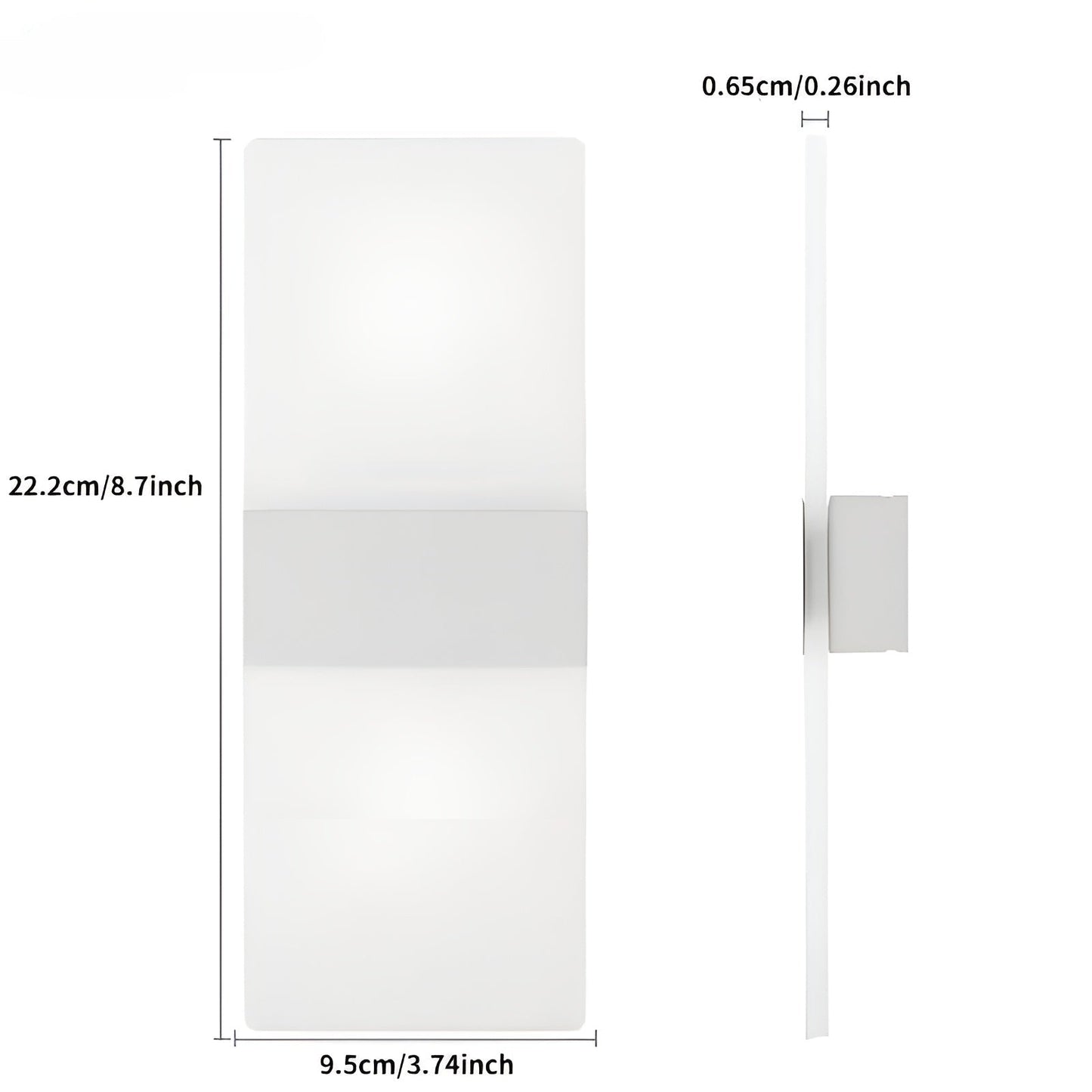 LED-nattlampor med rörelsesensor 2-pack - USB-laddning | Magnetisk montering för sovrum, hall och trappa