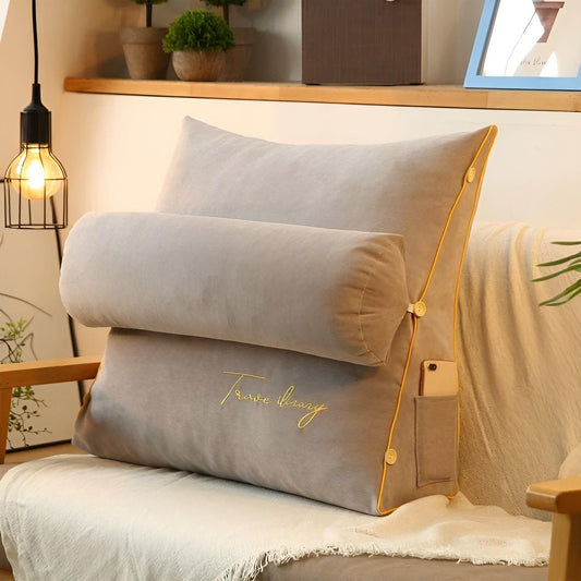 Läskuddar med ryggstöd - Multifunktionellt triangulärt läskudde och ryggstöd för säng