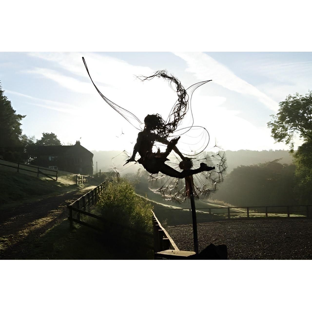 Metall-Dandeljon – Dekorativ, Filigran Fe-dekoration för Trädgård