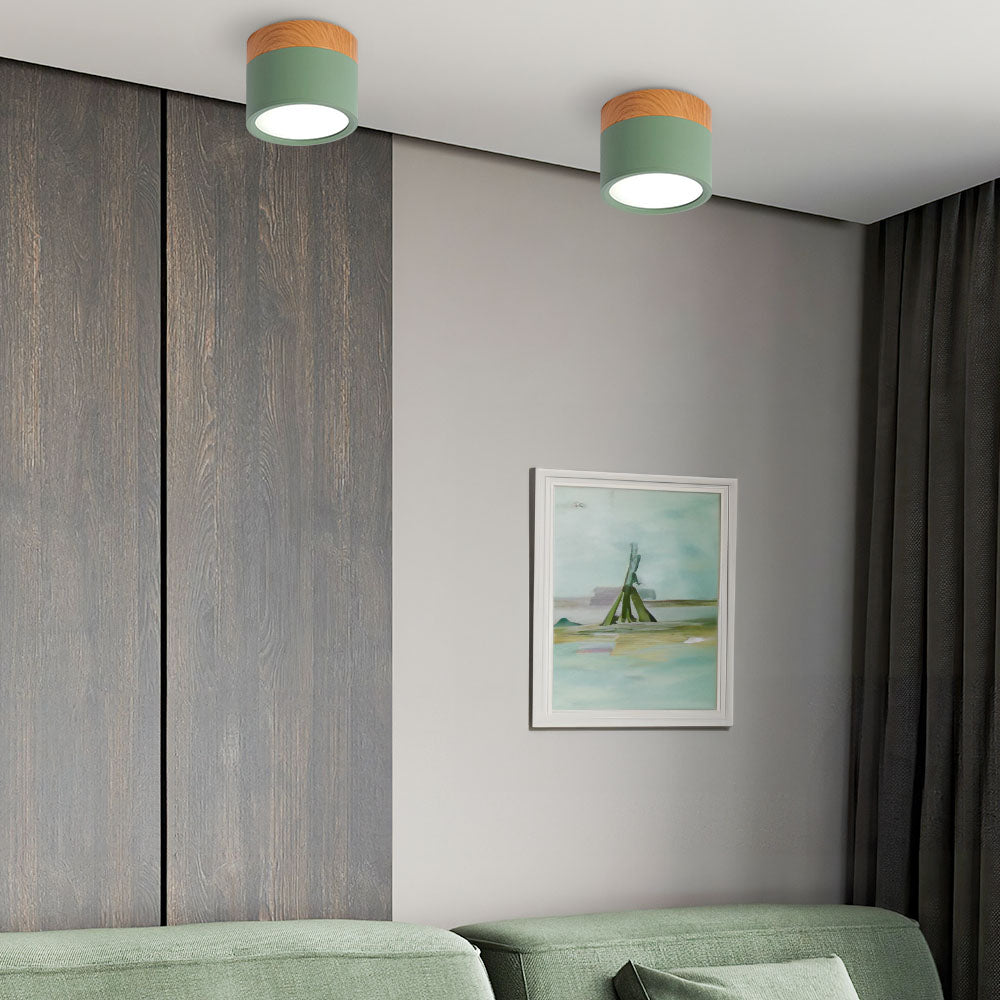 LED Taklampa Modern Flush Mount Cylinder