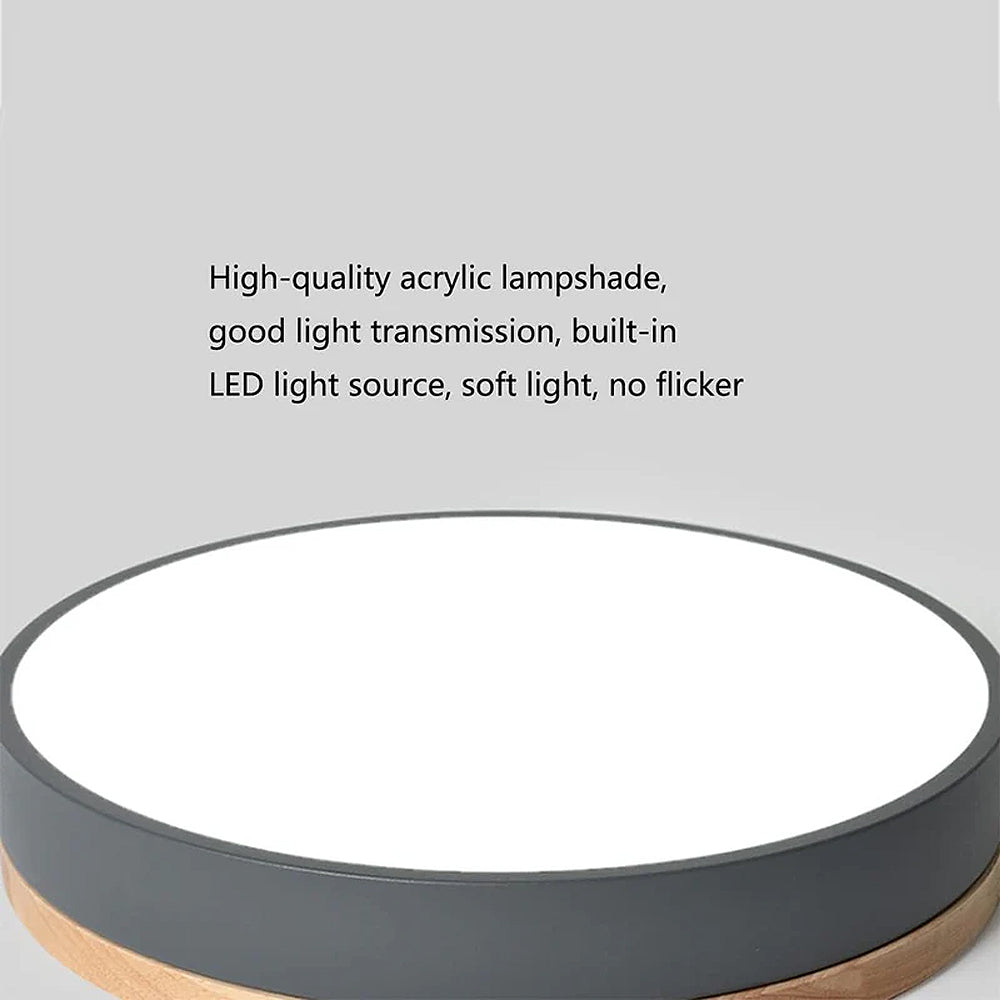 Taklampa Modern Trä LED Infälld