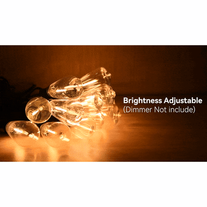 GlowFest String Lights - Varm och Mysig Vattentät Trädgårbelysning