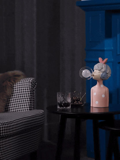 Alunora | Skulptural LED-bordlampa med stämningsljus &amp; USB-drift