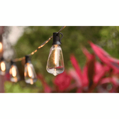 GlowFest String Lights - Varm och Mysig Vattentät Trädgårbelysning