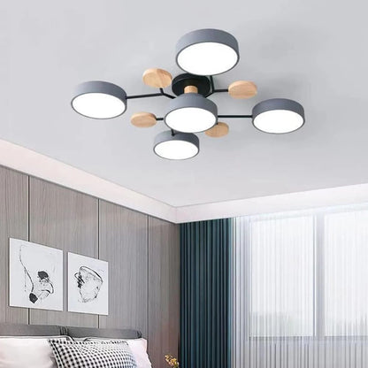 Taklampa Modern LED Flush Mount Kristallkrona