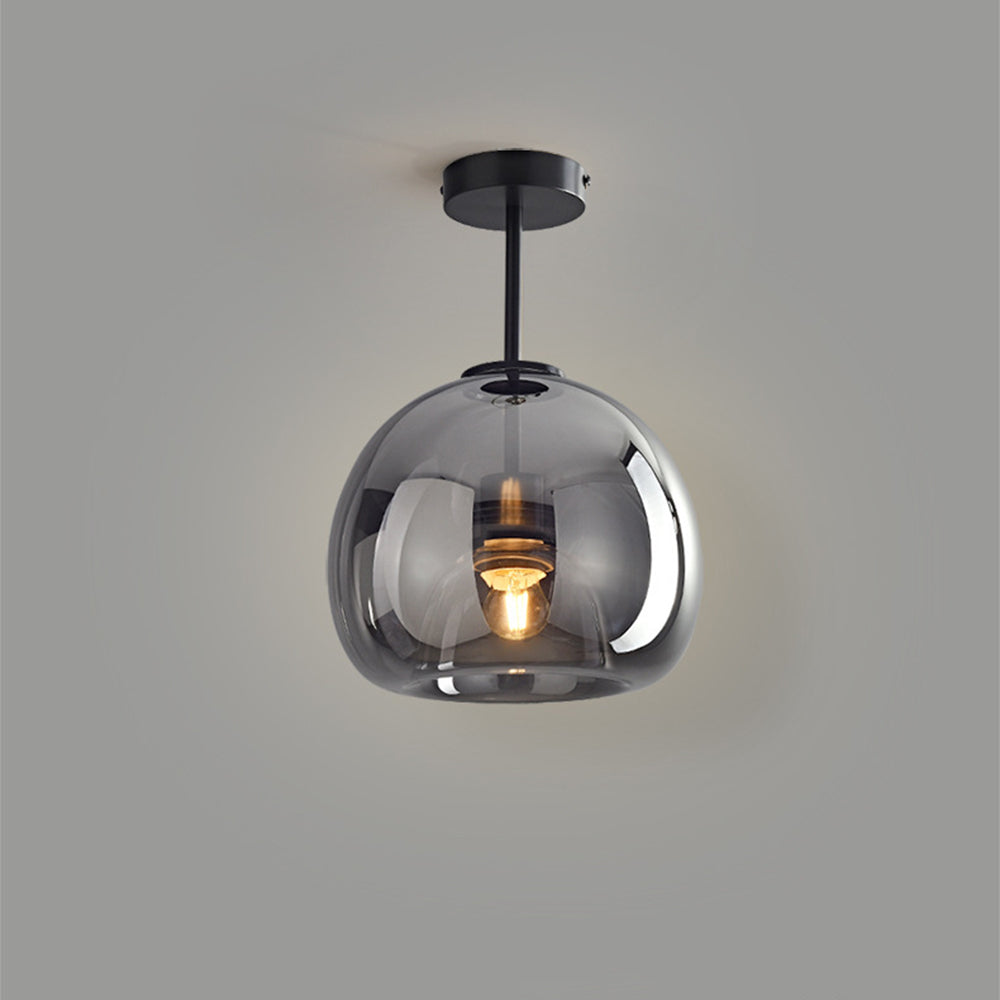Moderna Taklampor med Retro Koppar och Glasdesign