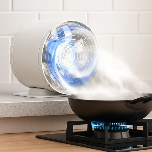 Silent Extractor Fan Vägg Metall Kök Luft Vent