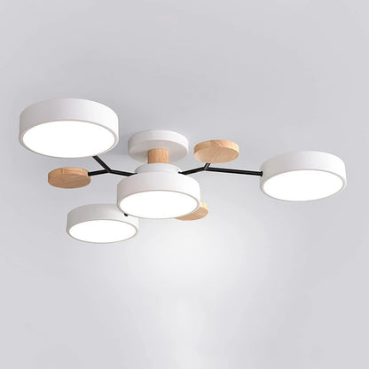 Samtida Semi-Flush LED Taklampa