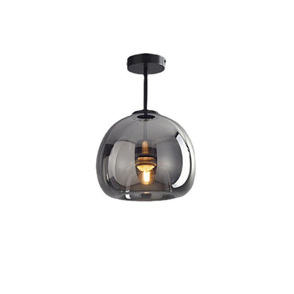Moderna Taklampor med Retro Koppar och Glasdesign