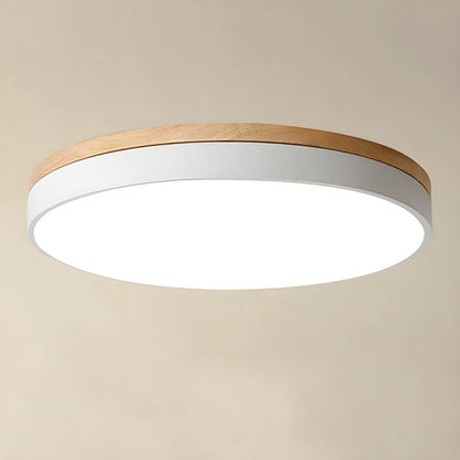 Taklampa Modern Trä LED Infälld