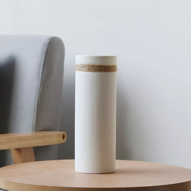 Naturlig Jute Vaas - Stilig Dekoration för Hemmet