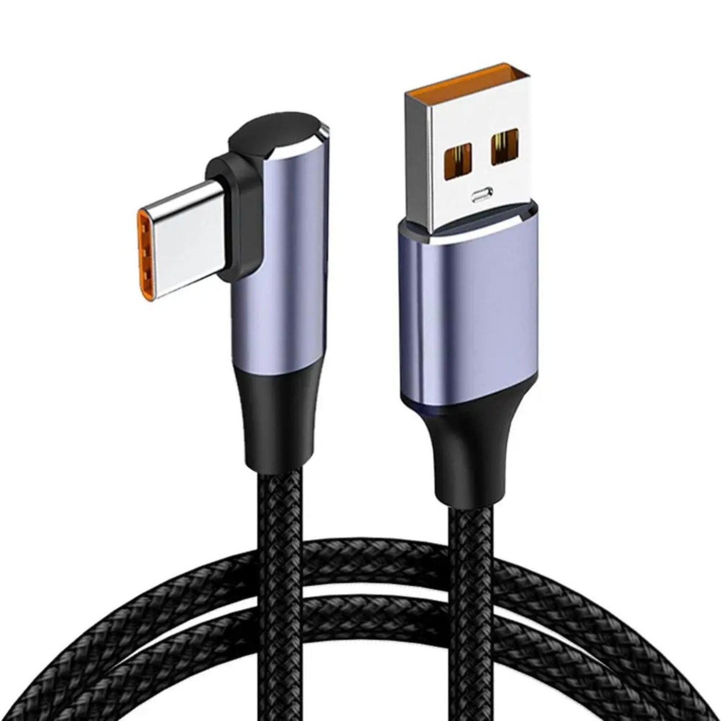 USB C Kabel Snabbladdning Flätad Sladd