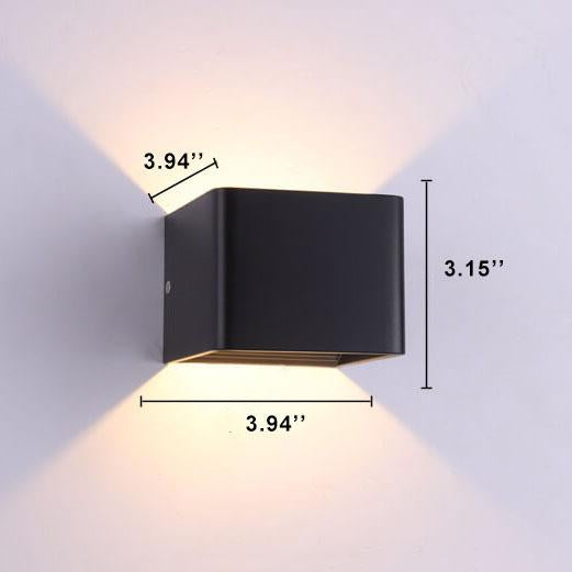 LED-mini-vägglampa i aluminium