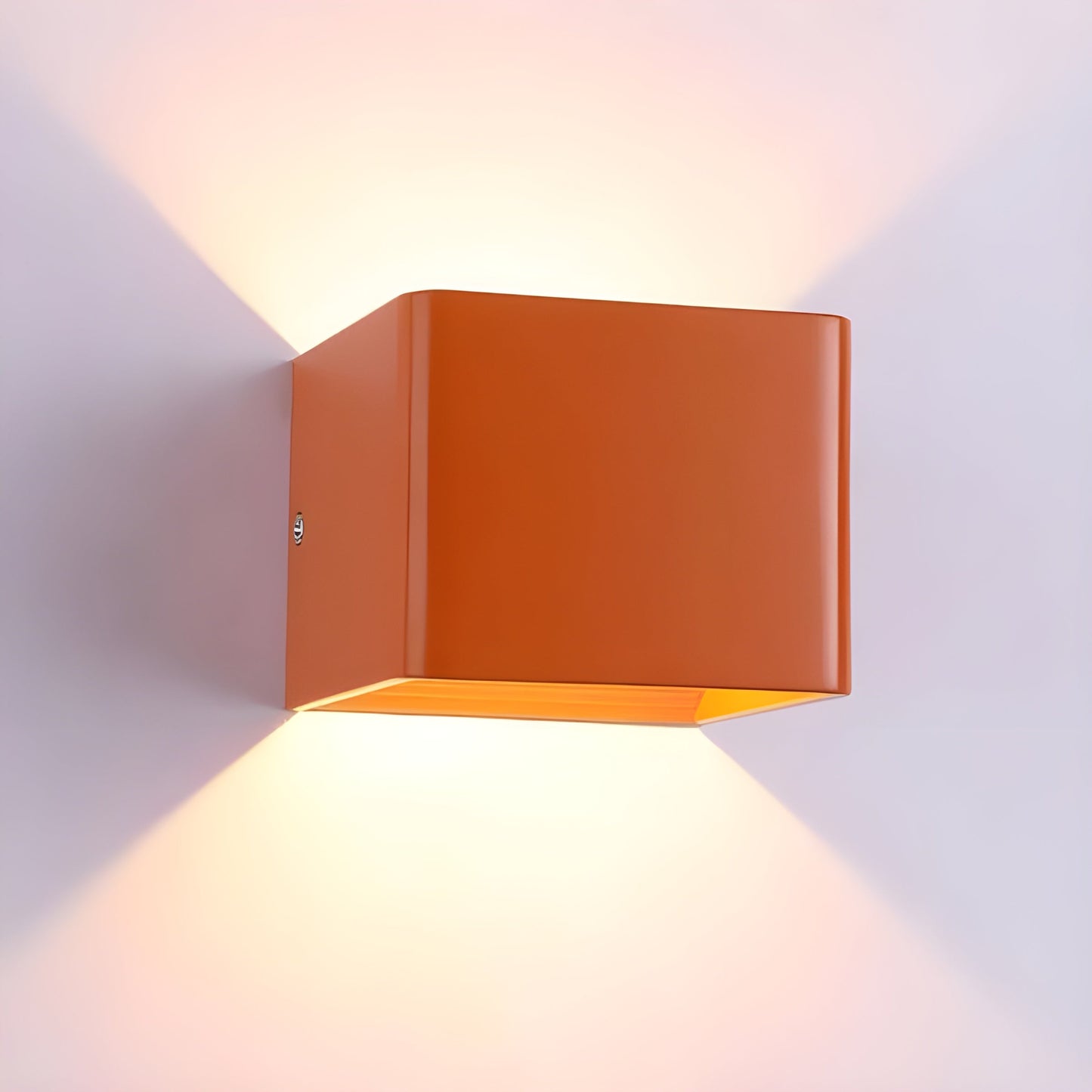 LED vägglampa i kubform – Modern i aluminium | För inomhus- och utomhusbruk