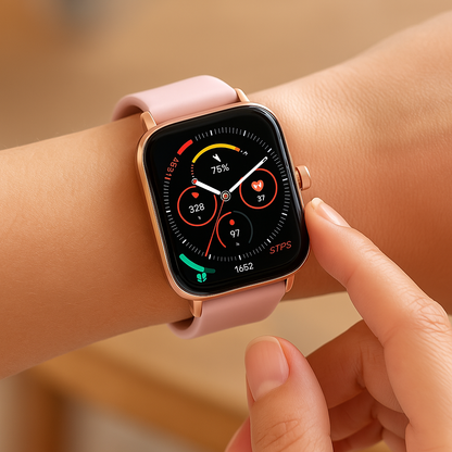 Smartwatch Fitness Tracker med Hälsövervakning