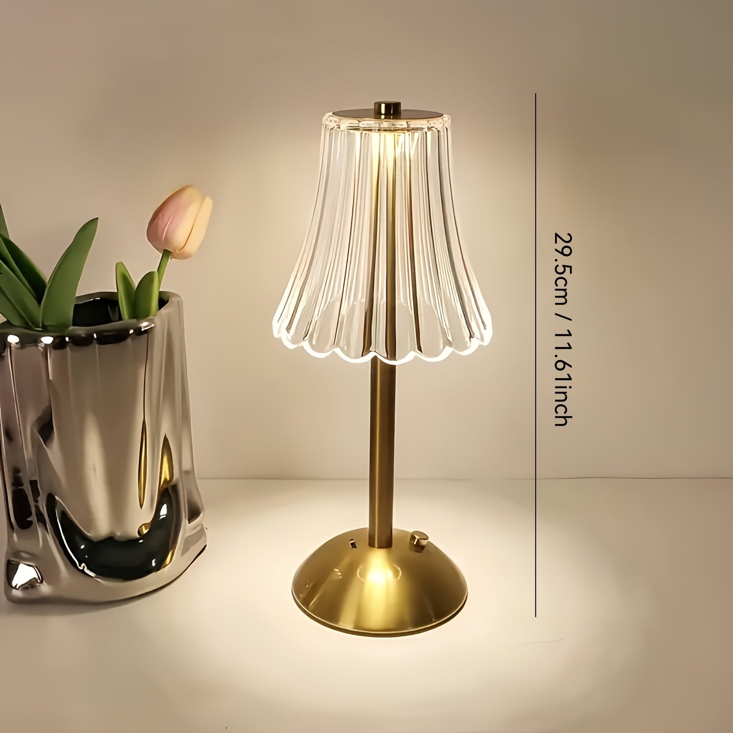 LumiGlow - Uppladdningsbar USB-LED Bordslampa med Touchkontroll