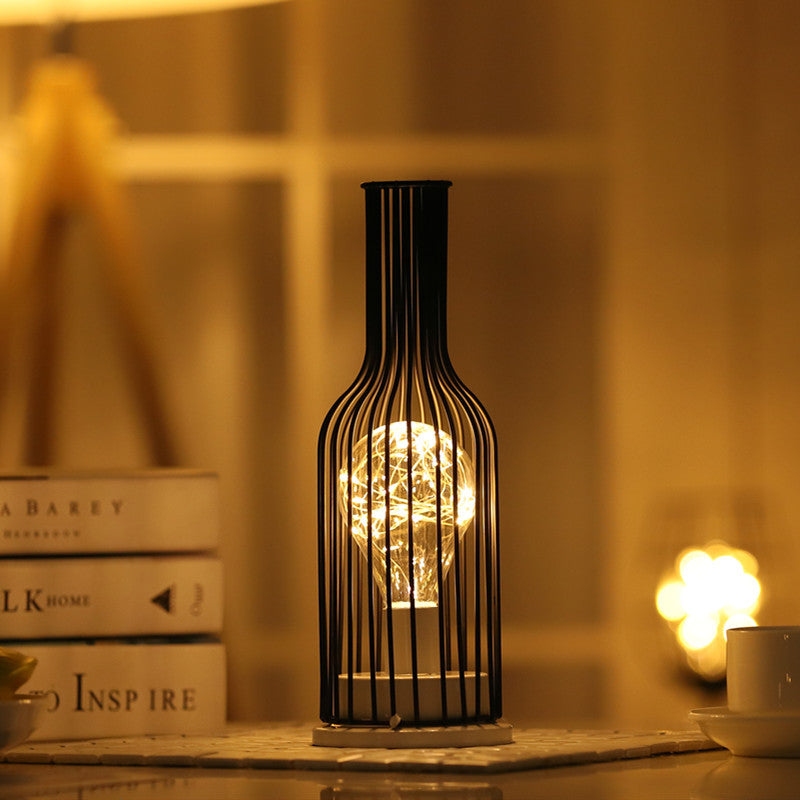 Klassisk Sängbord Orson Dekanter Bordslampa med LED Varm Glöd