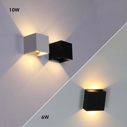 Vägglampa Modern Svart Aluminium LED Lampa