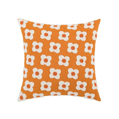 Lustrous Floral Broderad Kuddöverdrag