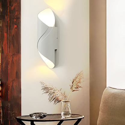 Vägglampa modern svart aluminium utomhus vägglampa