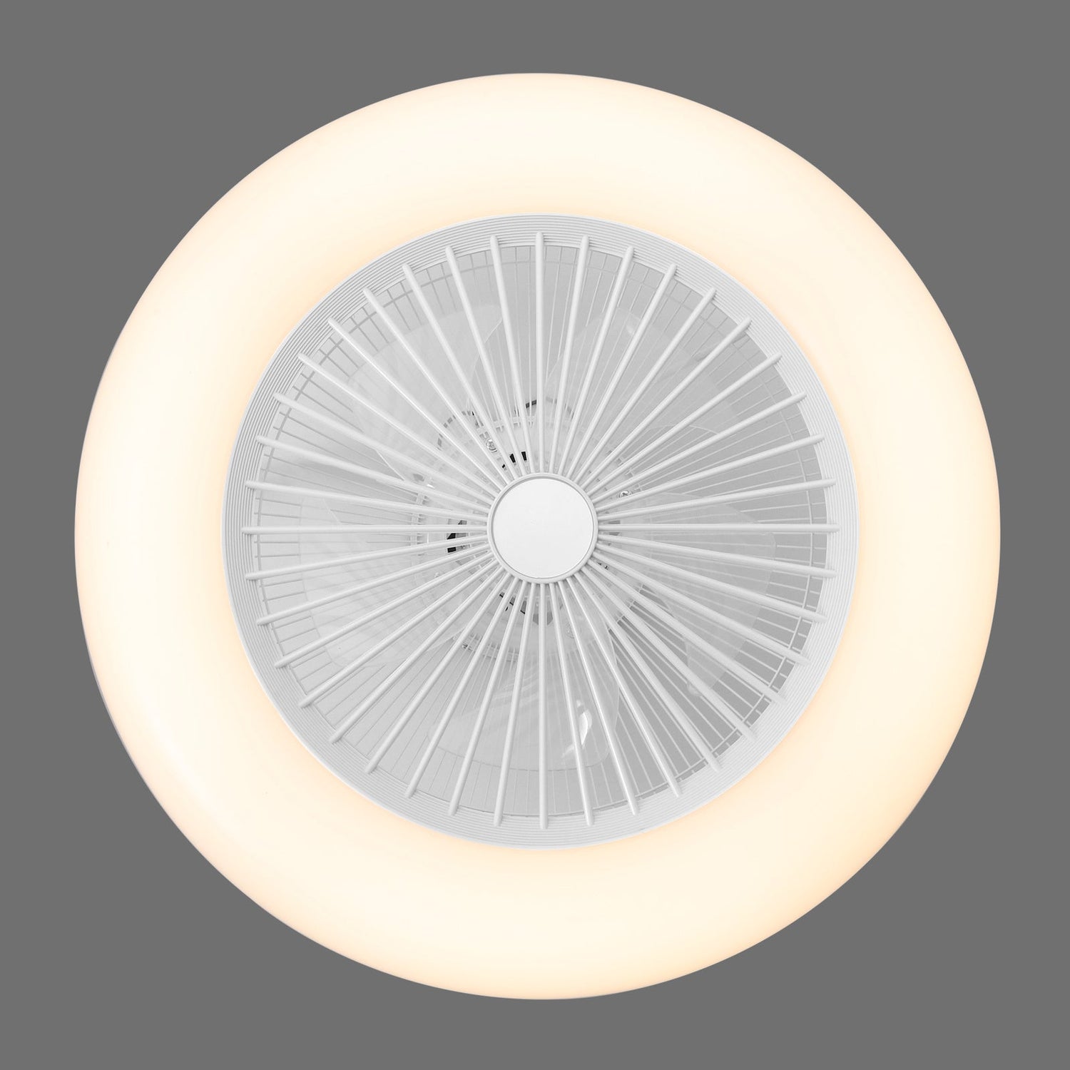 Kompakt 55 cm Takfläkt med 3 LED-ljusslägen och fjärrkontroll