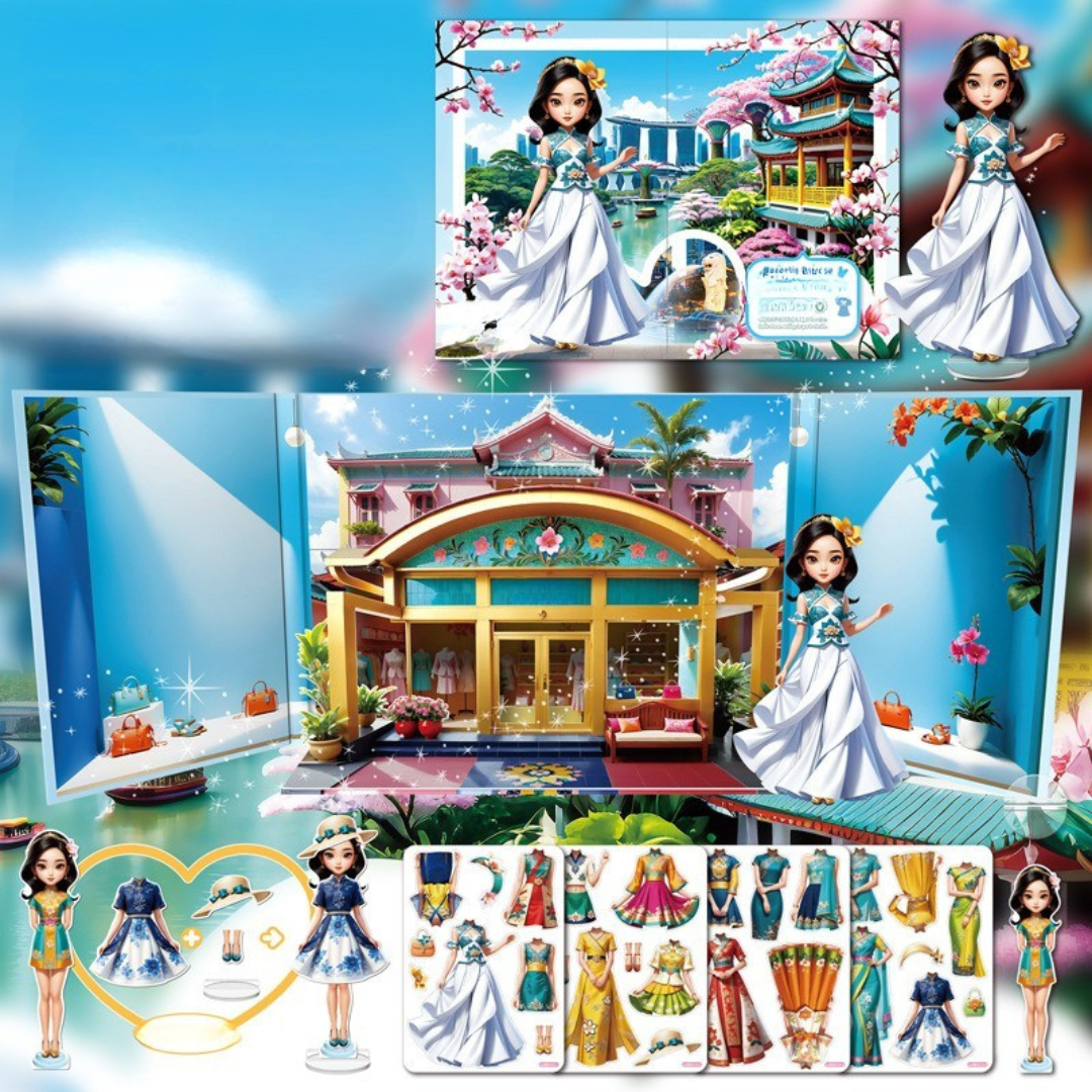 Fällbar Klädsetdocka Modeboutiquestaty