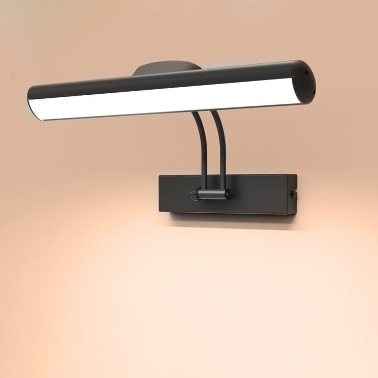 Minimalistisk justerbar LED-vägglampa i balkform för badrum