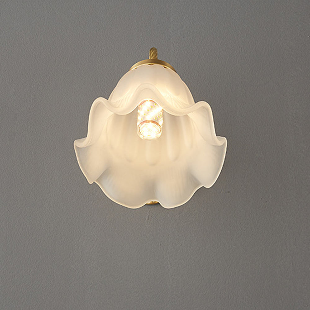 Fransk Vardagsrum Retro Glas Vägglampor