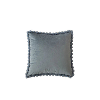 Sammet Pom-Pom Trim Kuddeöverdrag