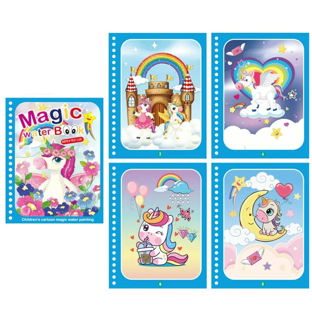 Magic Water Coloring Book – Upptäck Dolda Teckningar
