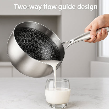 Modern Kastrull i Rostfritt Stål med Glaslock