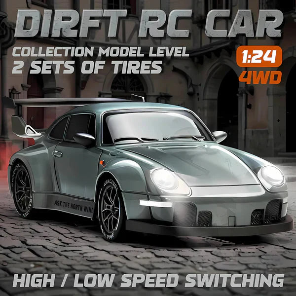 Luxora Retro Drift Master – 4WD RC Bil med LED-ljus