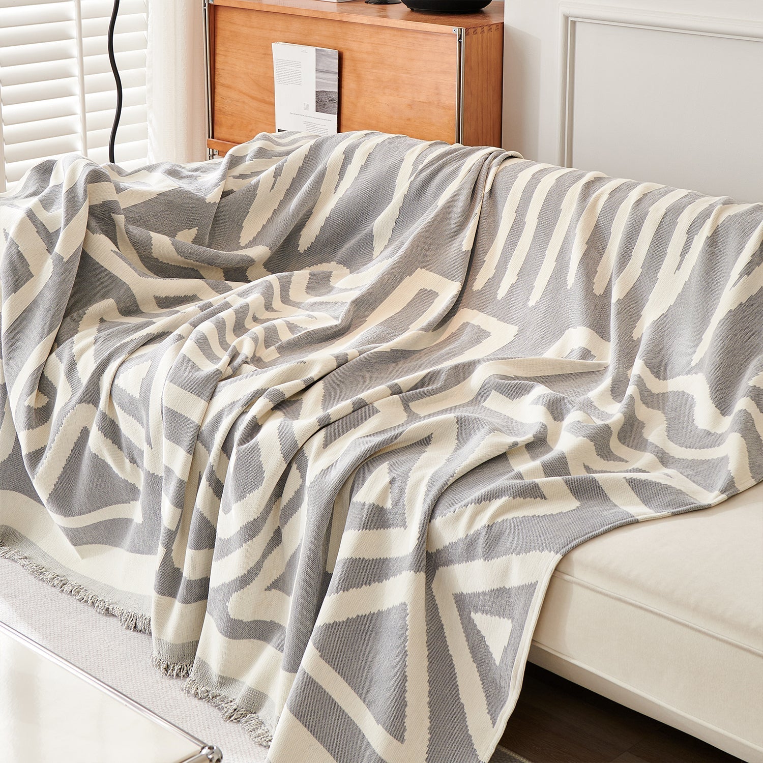 Geometrisk Boho Stil Soffa/Söngtäckning