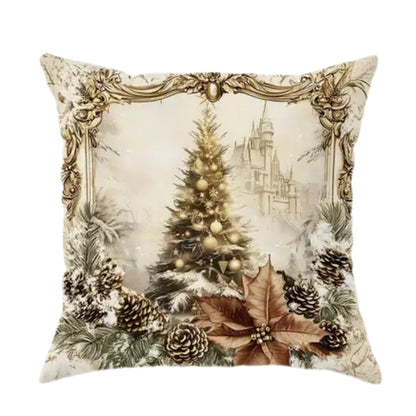 Kuddöverdrag Jul Sammet Vintage Stil
