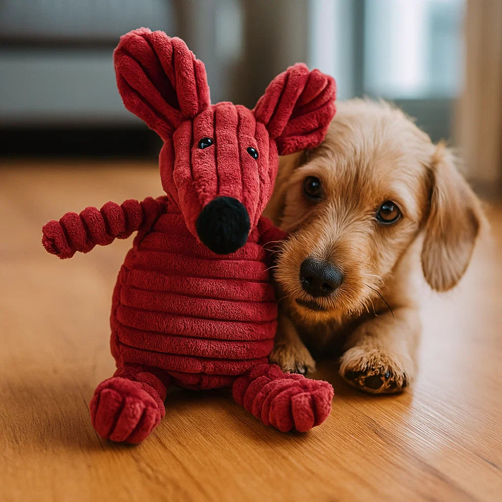 Hundleksak Pluffig Squeaky Tuggedyr