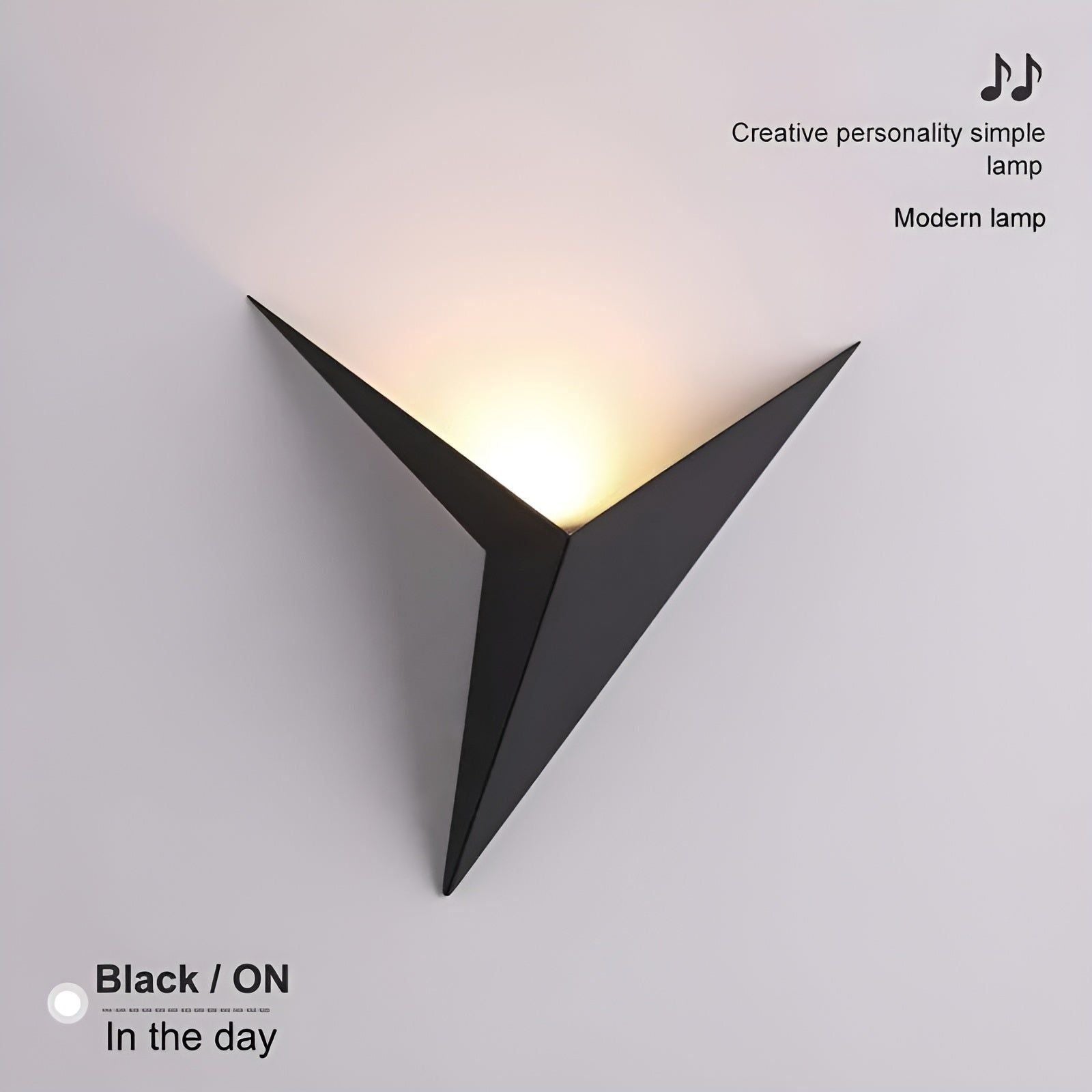 OrigamiGlow Light - Minimalistisk Origami Triangelformad LED Vägglampor