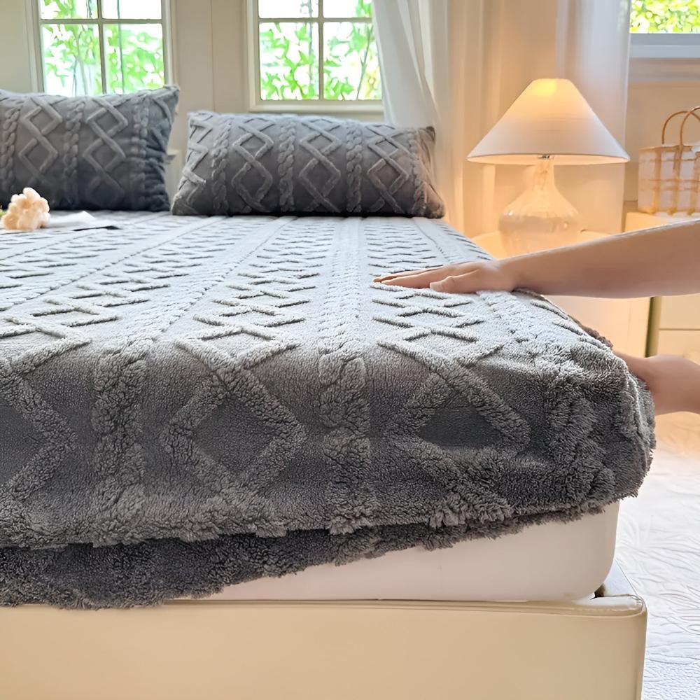 Premium Velvet Sherpa Sängset