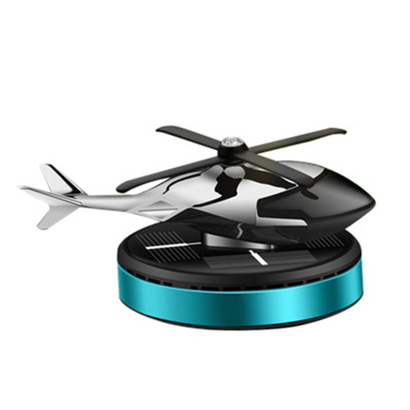 Carvallo - Rotating helikopter luftfriskare soldriven aromaterapi för bilar